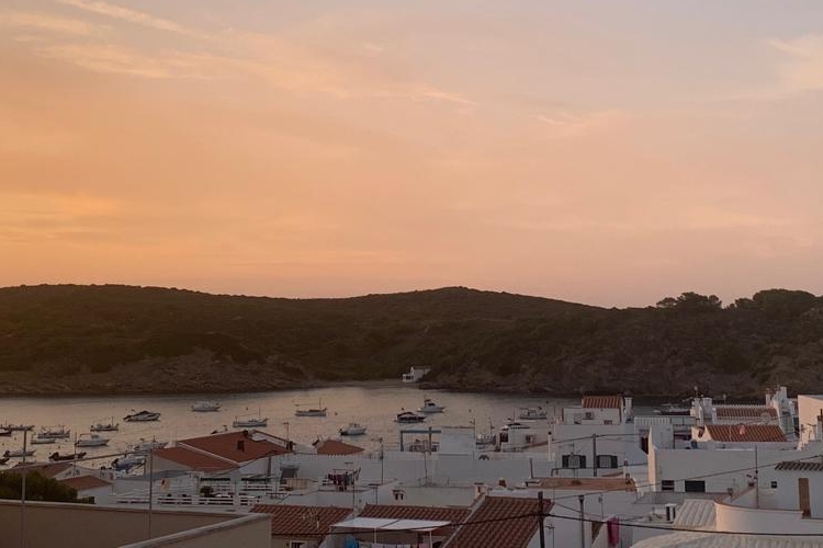 Atardecer sobre Es Grau - Cala En Vidrier