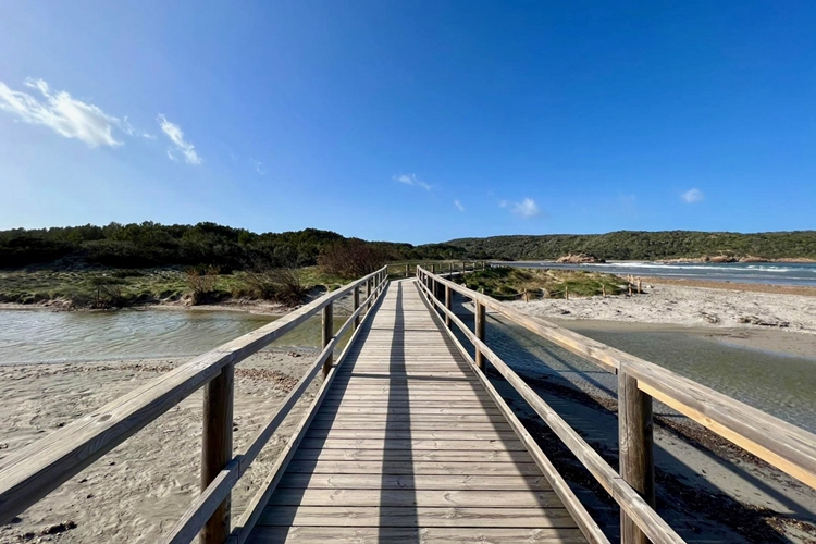 Puente hacia la playa